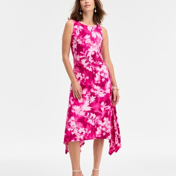 INC International Concepts Dresses & Skirts - 🌞INC International Concepts Asymmetrical Pink Floral Dress